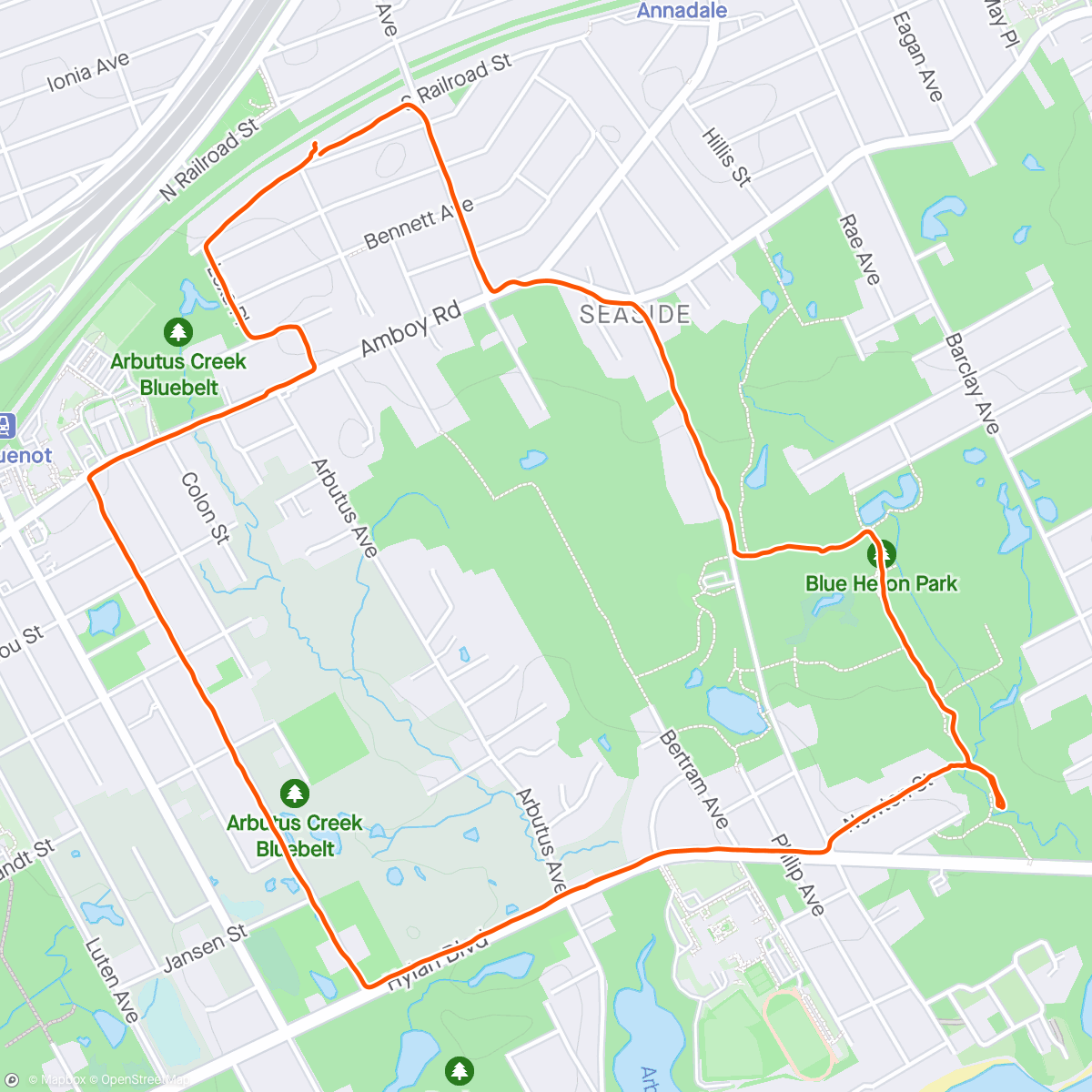 Mapa de la actividad (Lunch Run)