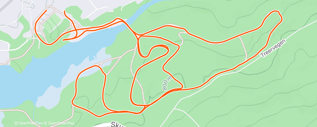 Map of the activity, Namiddag Noords skiën