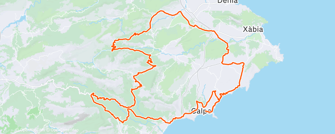 Map of the activity, Morning Ride