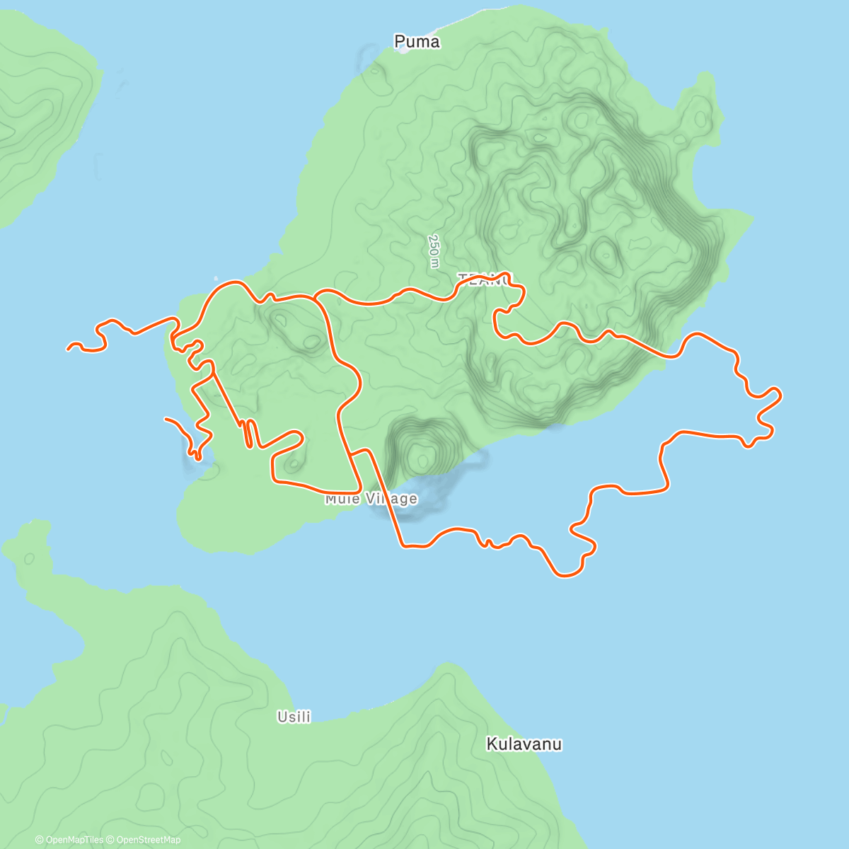Map of the activity, Zwift - Triple Flat Loops in Watopia