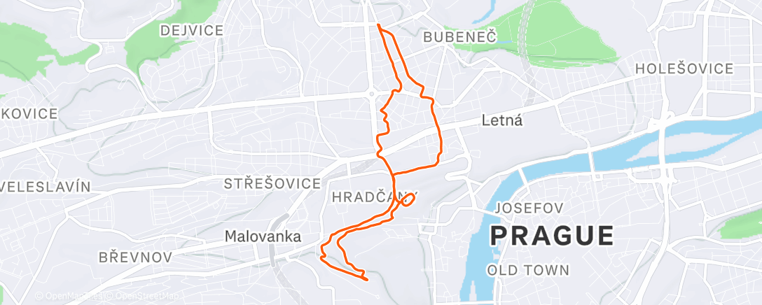 Карта физической активности (Morning Run)