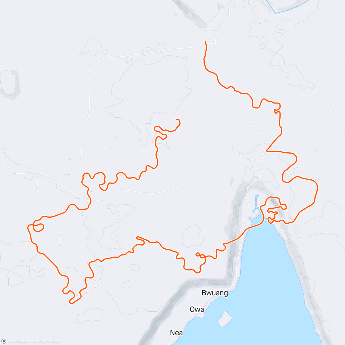 アクティビティ「Zwift - Pacer Group Ride: Makuri 40 in Makuri Islands with Taylor」の地図