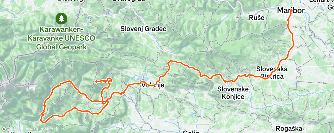 Map of the activity, 4/5 Tour Slovenia 🇸🇮