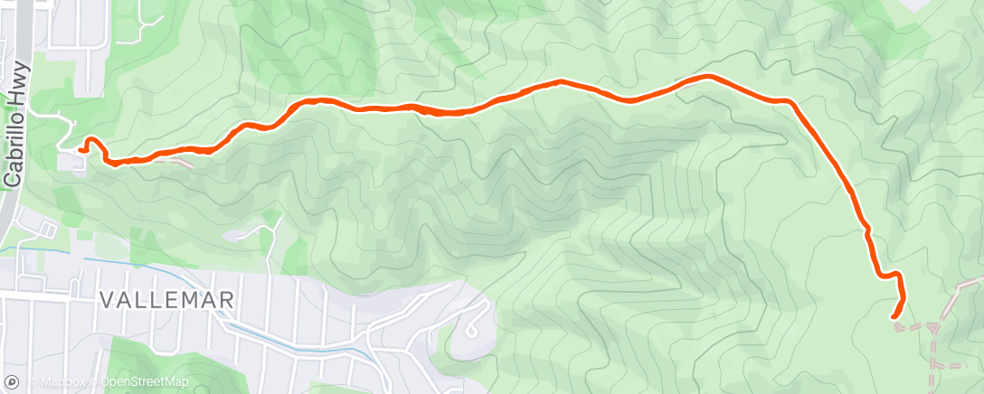 Map of the activity, Lunch Hike