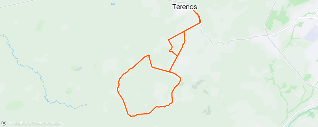Map of the activity, Terenos