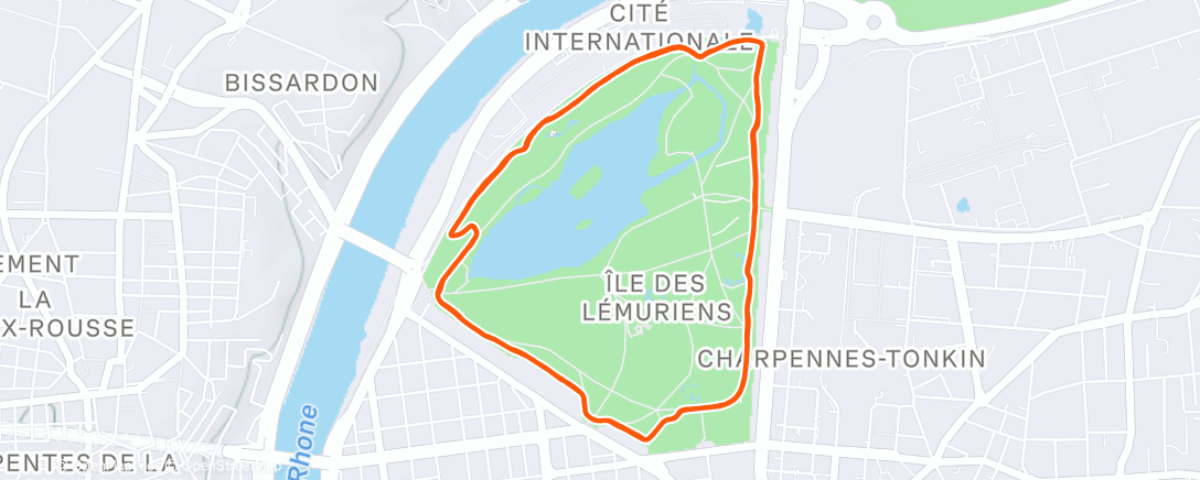 Map of the activity, Reprise post SainteLyon