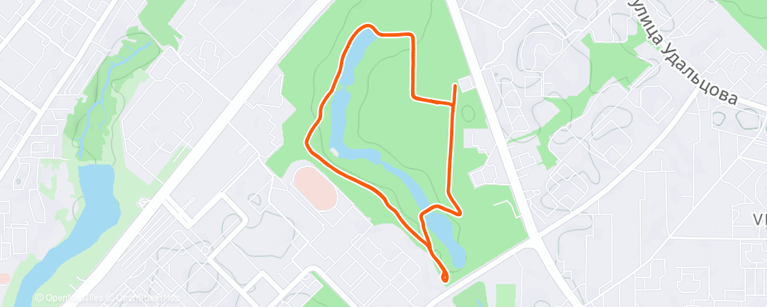 Карта физической активности (S95 Олимпийская деревня)