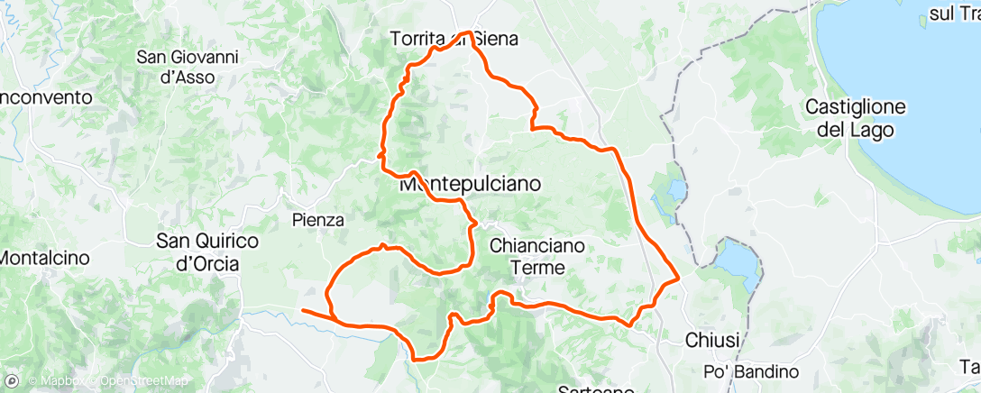 Map of the activity, Un po' di Valdichiana...con la solita banda😎