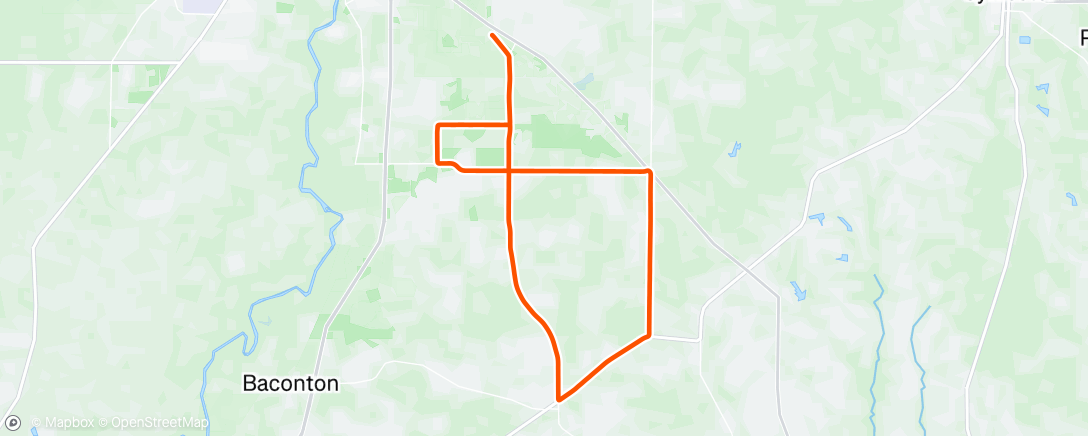 Map of the activity, Lunch Ride