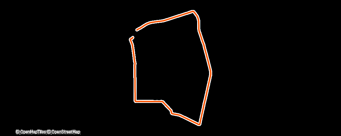 Map of the activity, Lauf am Nachmittag
