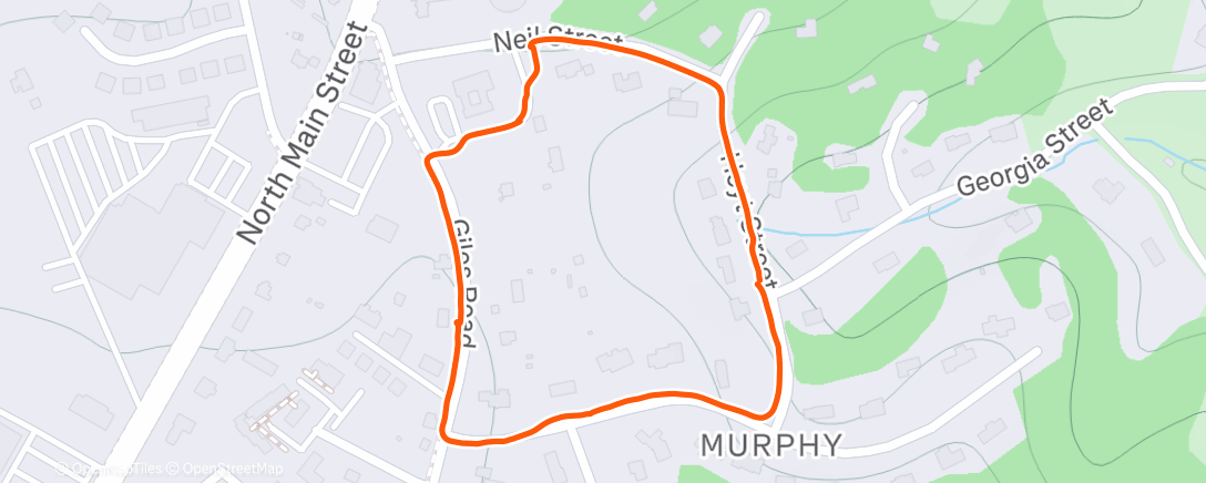 Map of the activity, Afternoon Walk