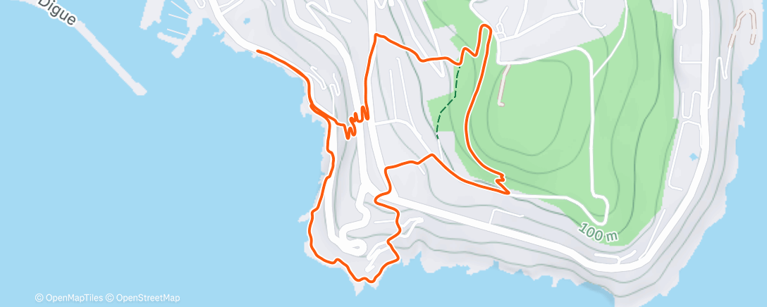 Mapa de la actividad (Morning Trail Run)