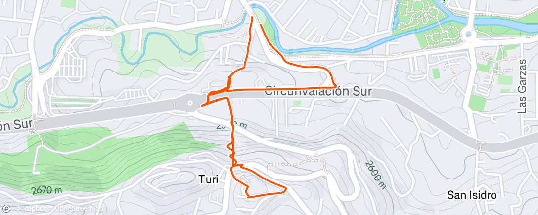 Mapa de la actividad (Morning Run)