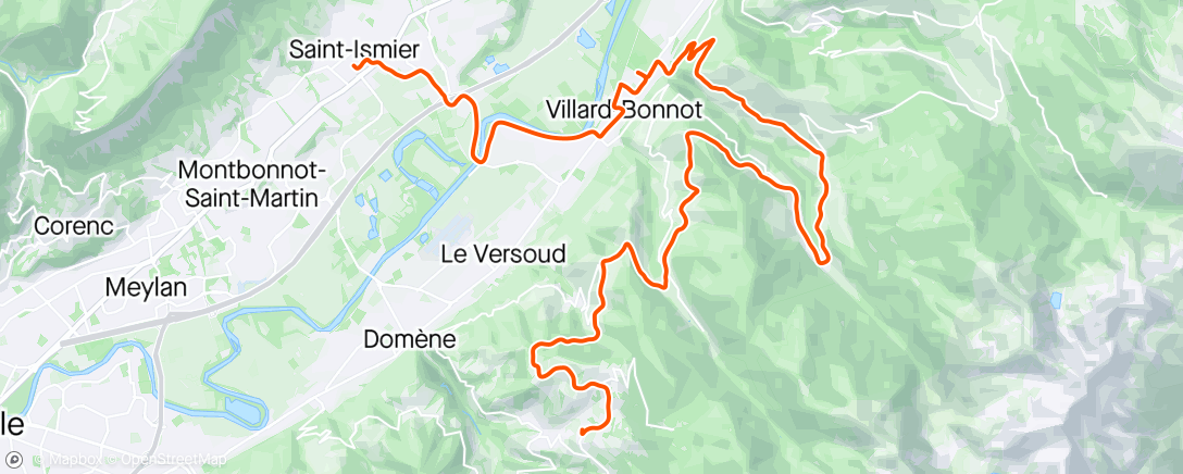 Map of the activity, Balcons de Belledonne partie 2