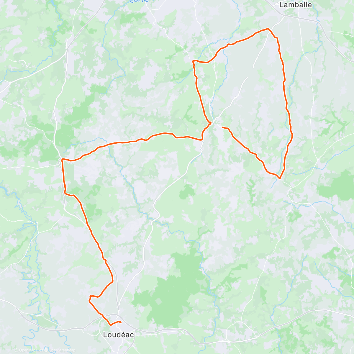 Map of the activity, Coffee ride avec mes champions