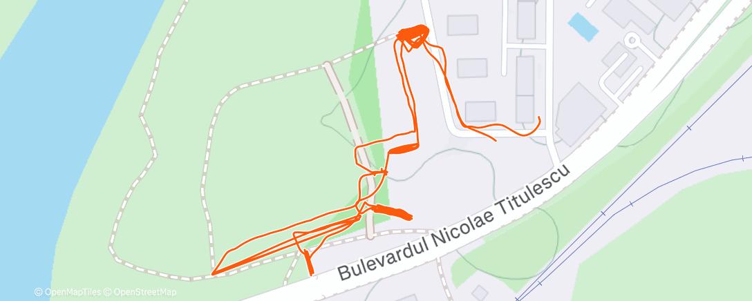 Map of the activity, Lunch Run