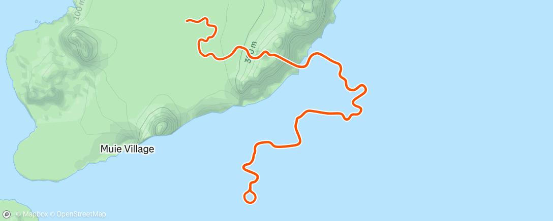 Map of the activity, Zwift