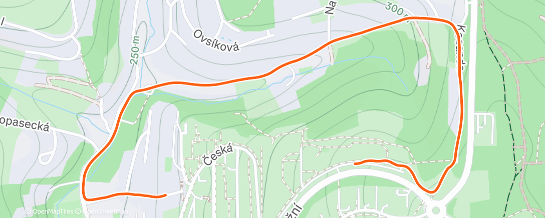 Map of the activity, Morning Run