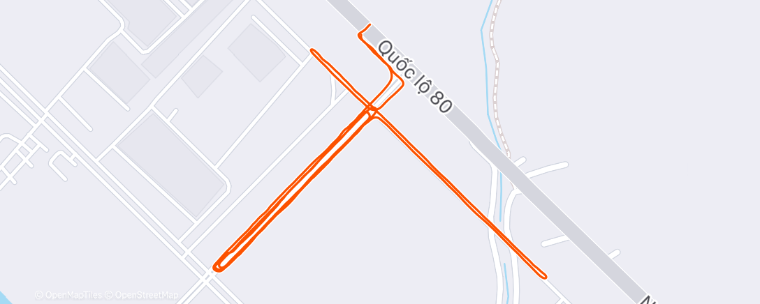 Map of the activity, Morning Run