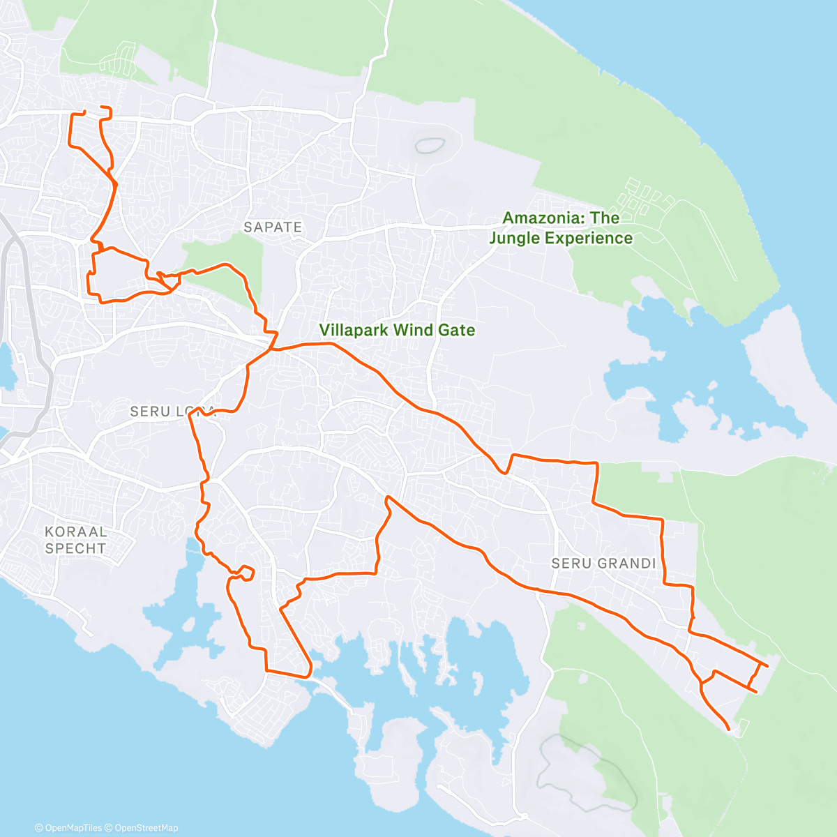 Map of the activity, Morning Ride