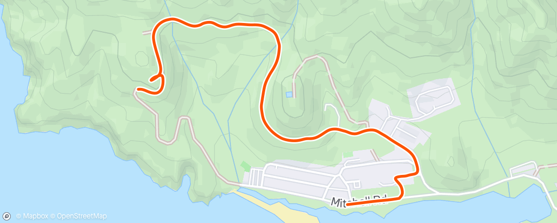 Map of the activity, Morning Hike