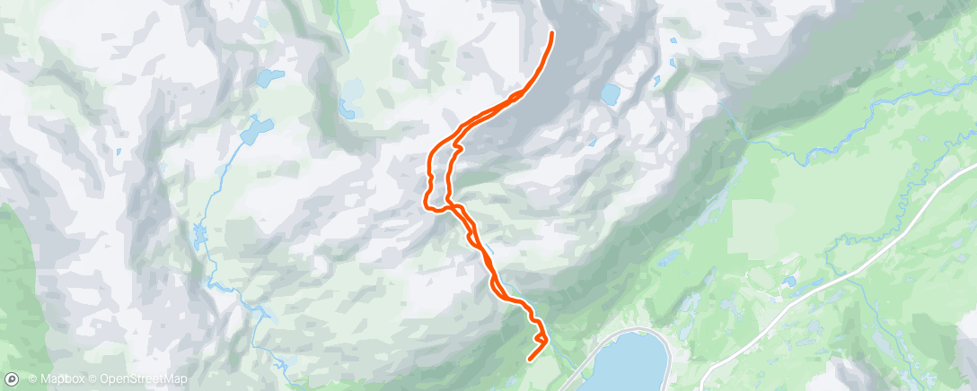 Map of the activity, Tromsdalstinden