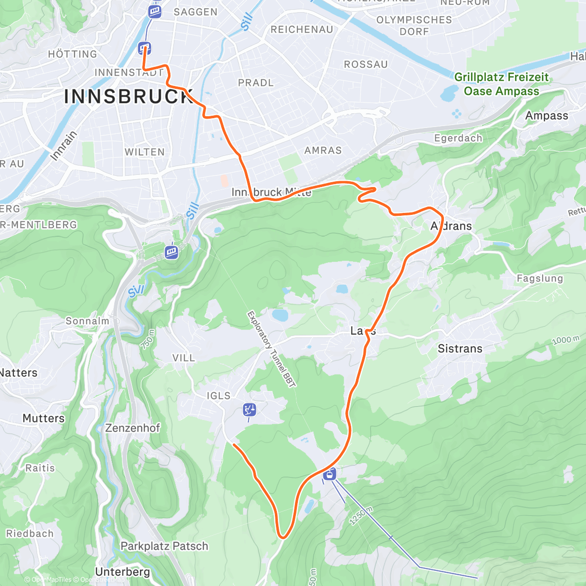 Map of the activity, Zwift - Aerobic Tempo 6x15 / HIIT on 2018 Worlds Short Lap 🇦🇹