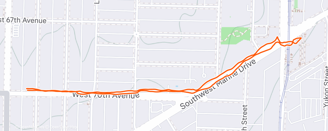 Map of the activity, Night Walk