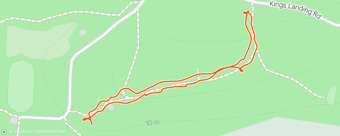 Map of the activity, Walk in the woods