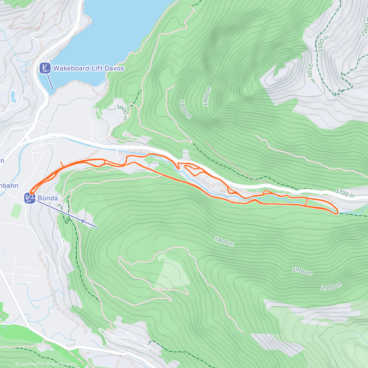 Map of the activity, Morning Skate