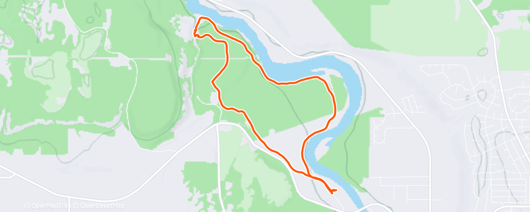 Map of the activity, Deep creek loop