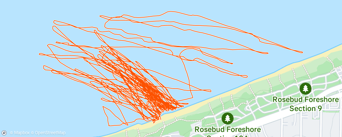 Map of the activity, Episk kitedag på lokalstranda😍