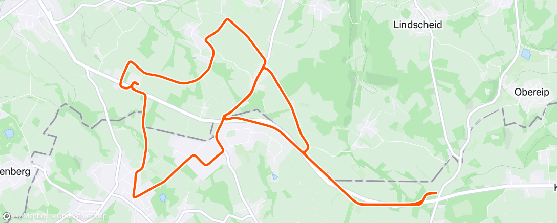 Map of the activity, Abendradfahrt