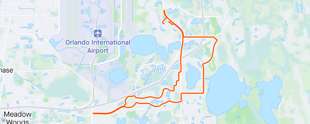 Map of the activity, Morning Ride 🌙