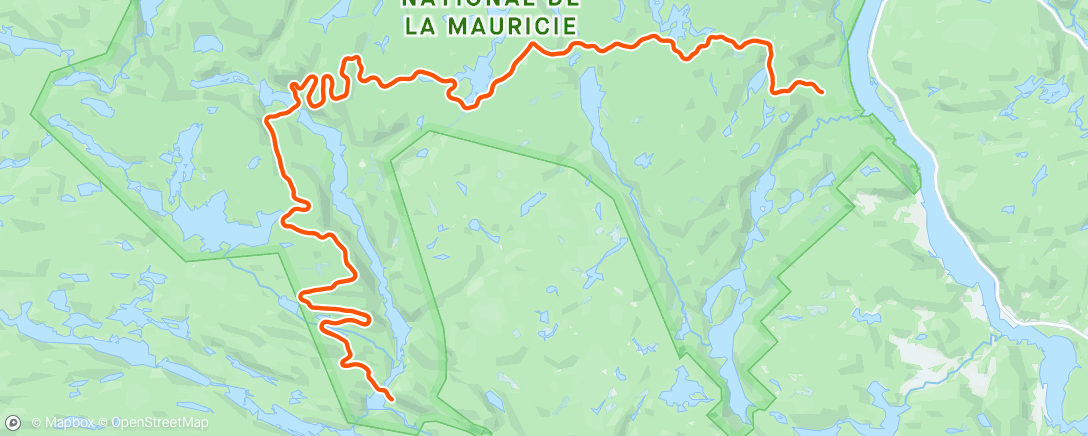 Mapa de la actividad (Défi du Parc)