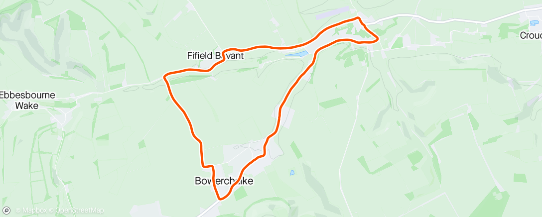 「Have foolishly booked to do the Sutton Veny 10K, and wanted to see where I was.  There's a big climb, but should be OK to do around 43 mins... #famouslastwords」活動的地圖