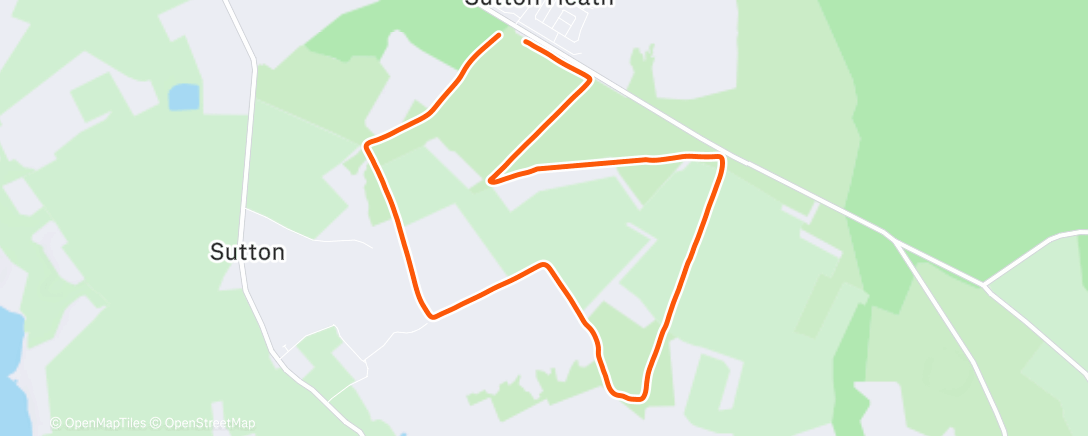 Map of the activity, Lunch Trail Race