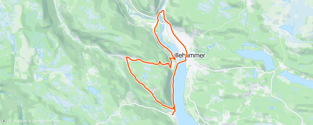 Map of the activity, Brunlaugbrua og Reistadbakkene