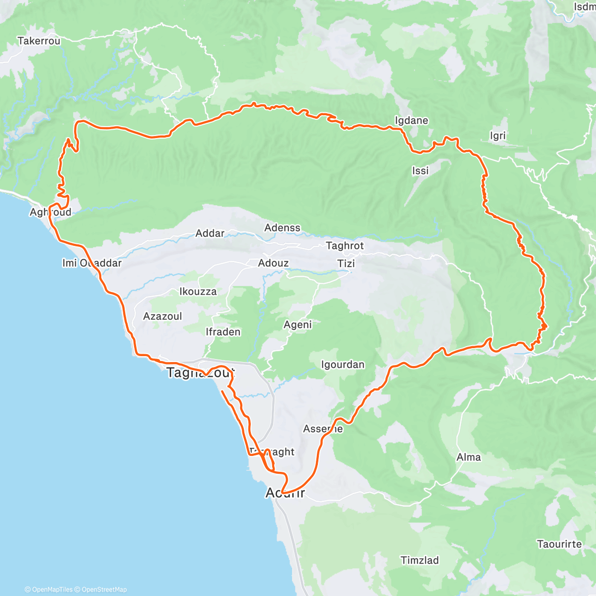 Map of the activity, Morning Ride