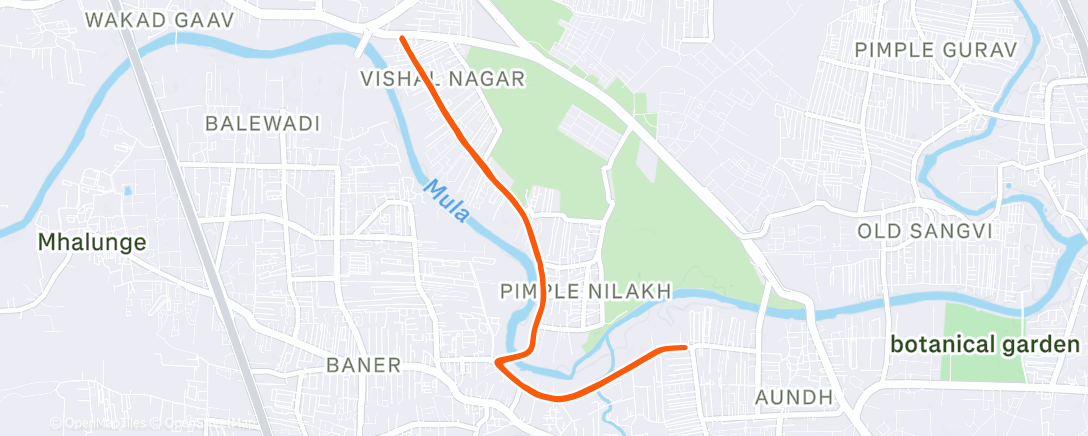 Map of the activity, Running Long