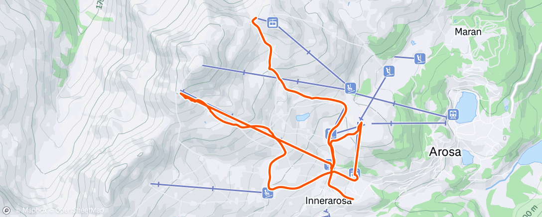 Map of the activity, Morning Alpine Ski