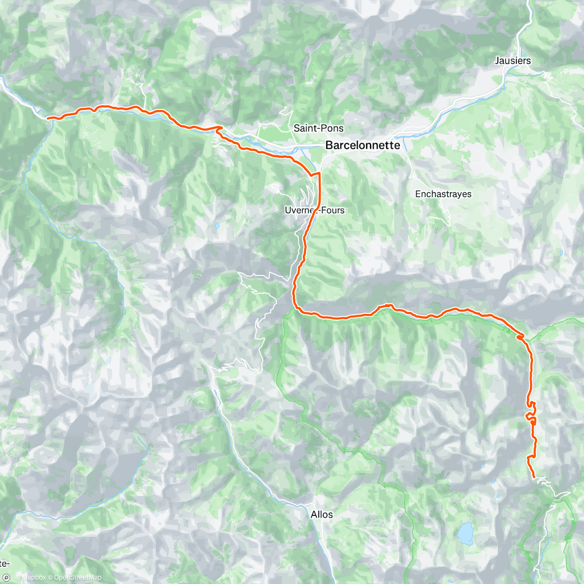Map of the activity, LE GRAND COL