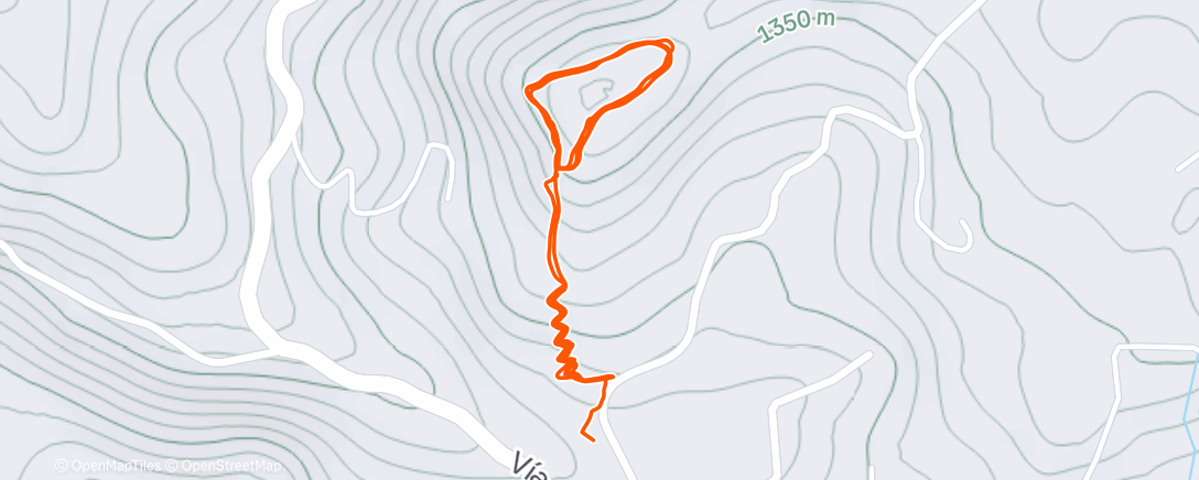 Map of the activity, Bakke og stiintetvaller