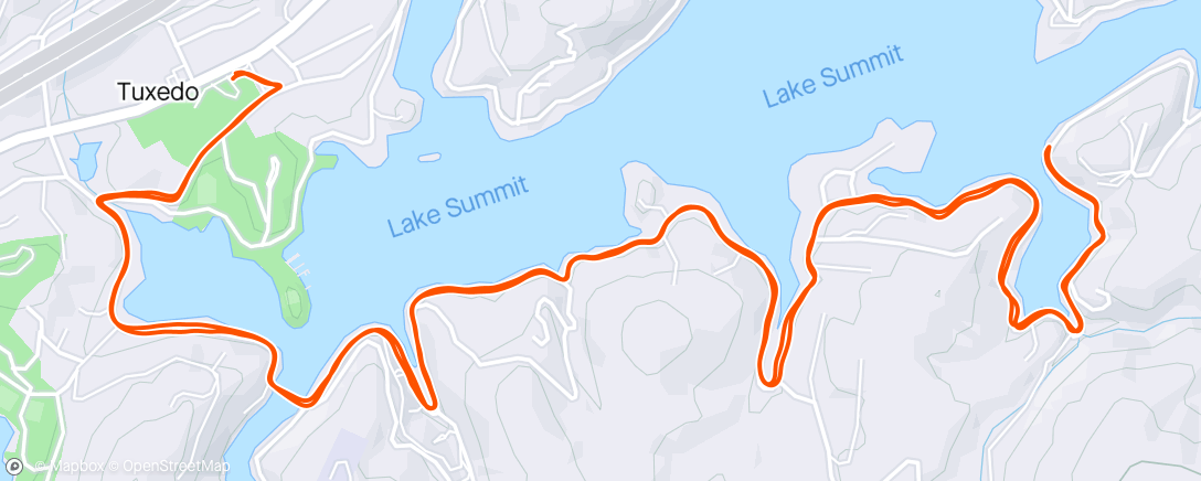 Map of the activity, Easy Lake Miles w/ Austin