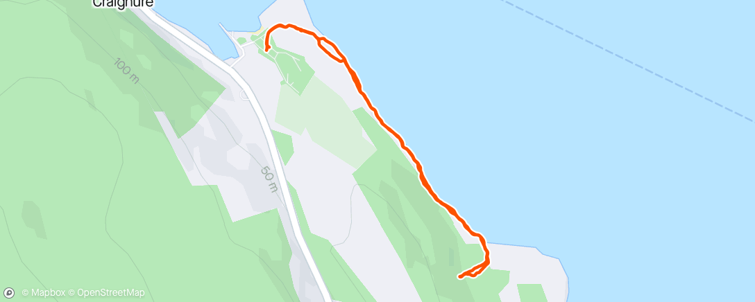Map of the activity, Evening Trail Run - Easy?……and scratchy!?