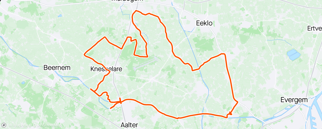 Map of the activity, Tried to follow the canal to Bruge but they don’t make it that easy 🚴🤷‍♂️