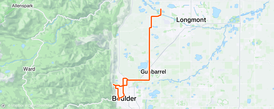 Map of the activity, Morning Ride