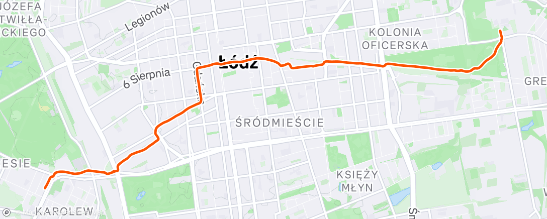 Map of the activity, Morning Ride