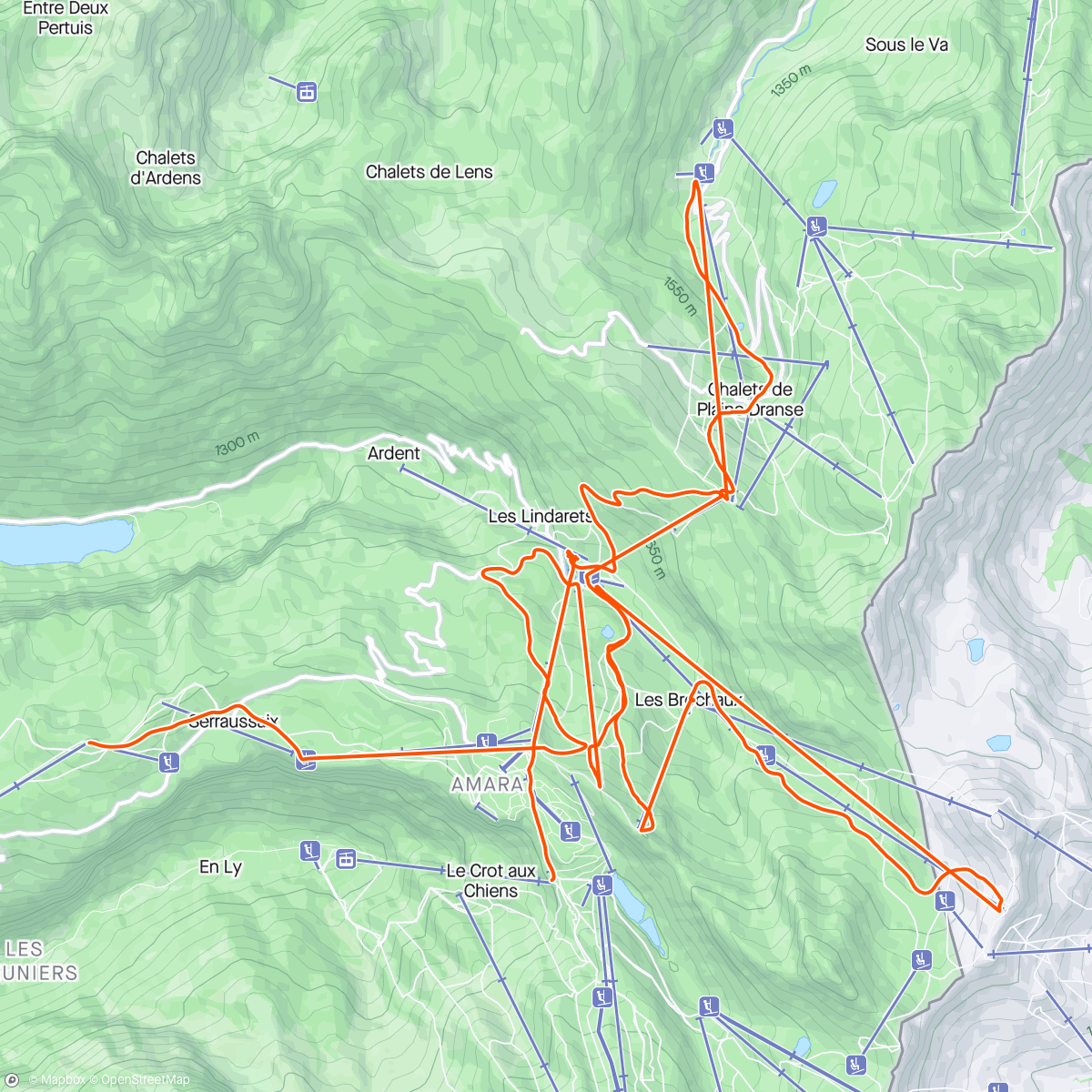 Map of the activity, Fin. That’s a wrap on 23/24 season. 34 days, 165km vertical, 1005km of skiing. Snoweh.