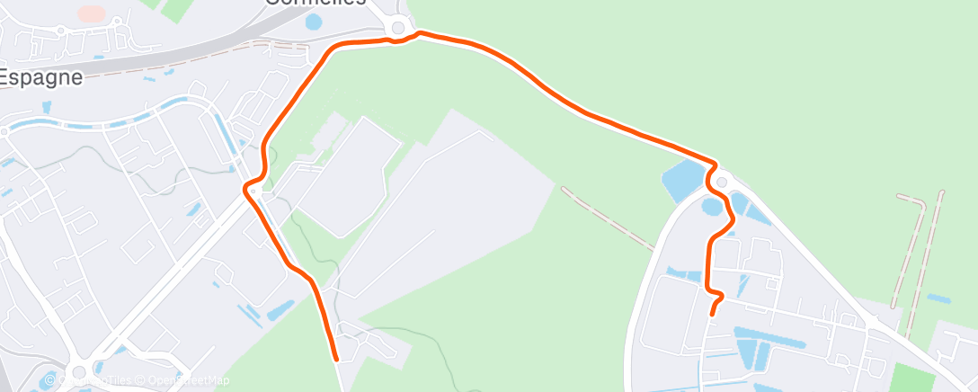 Карта физической активности (Course à pied le matin)